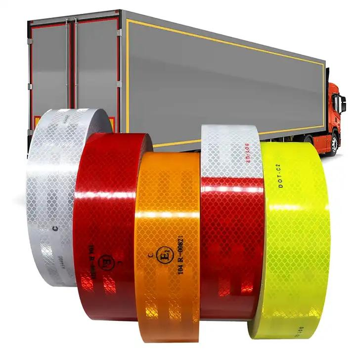 ECE 104r 00821 2inch Reflective Tape Red White Yellow Night safety Reflective Tape