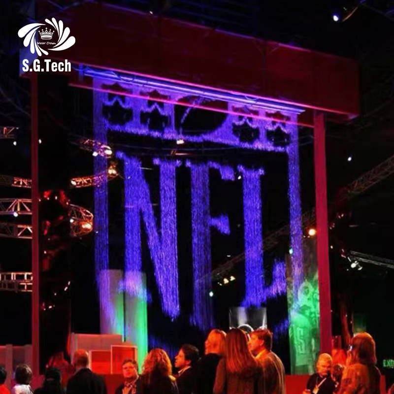 Water Crown New Design for Event Stage Show Digital Water Curtain Graphic Waterfall