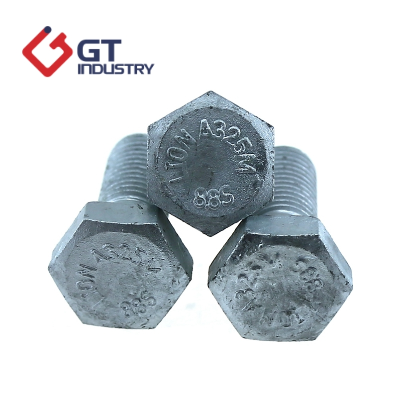 ASTM A325m Heavy Hex Bolt 8.8 Grade Hot DIP Galvanized M12 M16 M18 Weather Resistant Carbon Steel Hex Bolts for Heavy Duty Structural Connections