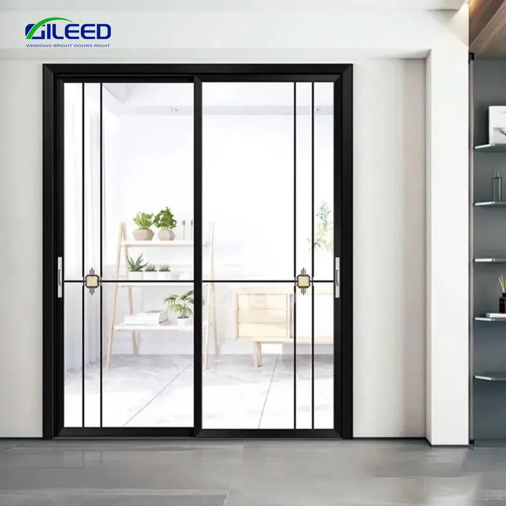 High Energy Efficiency Big View Double Glazing Aluminum Sliding Glass Doors