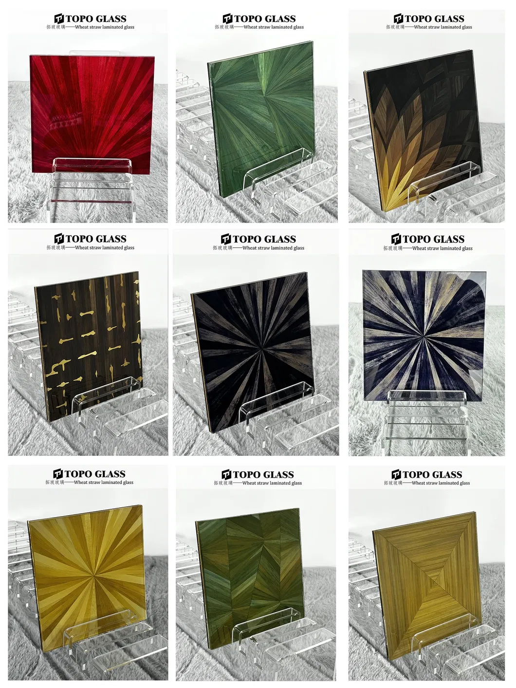 Natural Wheat Straw Laminated Glass