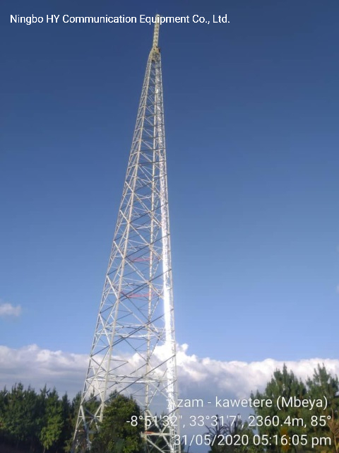 HDG Self Supporting Steel Telecom Tower with Customization and Related Accessories