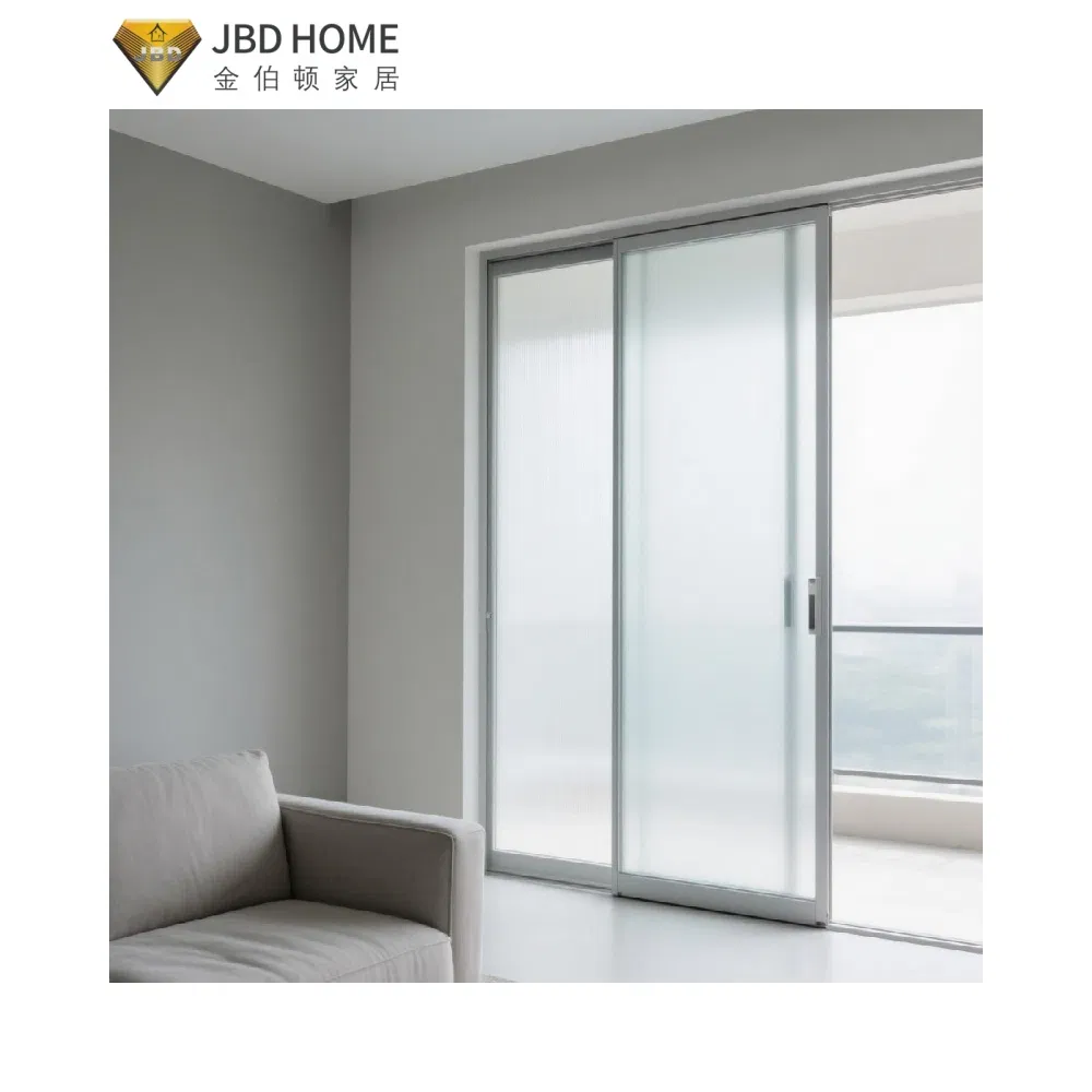 Double Glazed Aluminium Sliding Door for Balcony with Energy Efficiency Certification