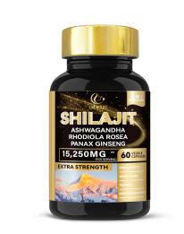 Extra Strength Herbal Blend: 15, 250mg Potent Mix of Ashwagandha, Shilajit, Ginseng &amp; More