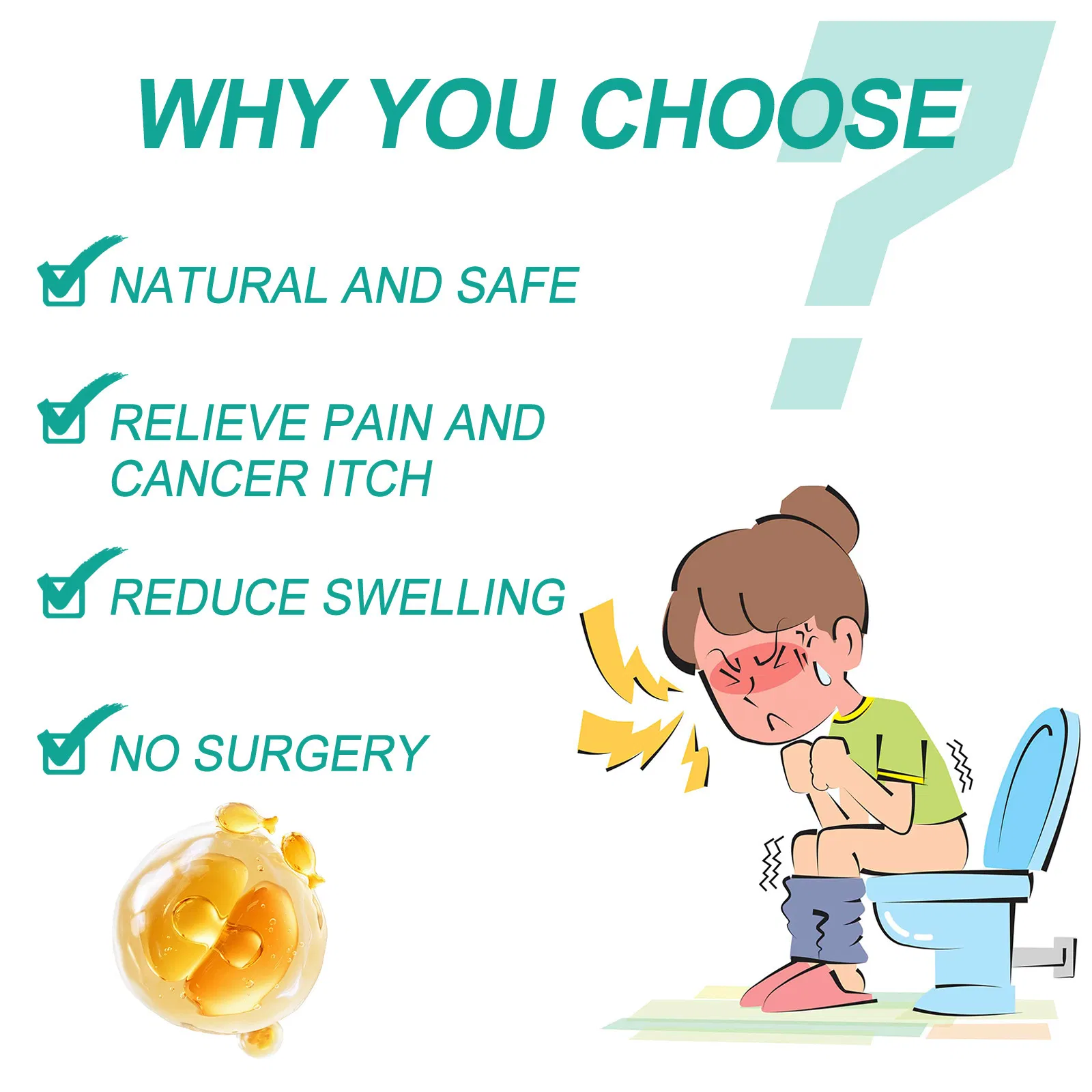 Hemorrhoid Ointment Hemorrhoids Care Cream Internal Piles Anal Anus Herbal