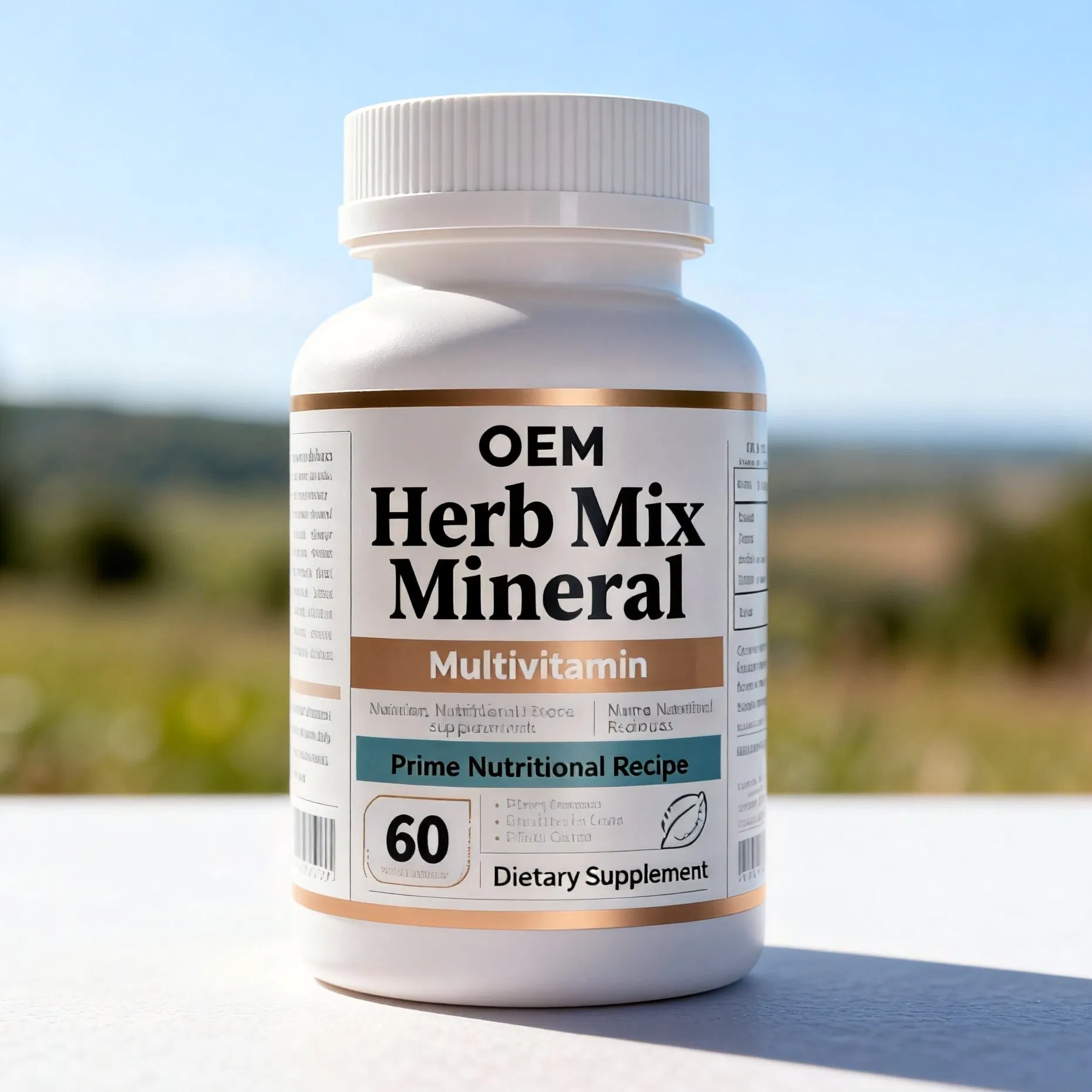 Essential Nutritional Vitamin Tablet Banner