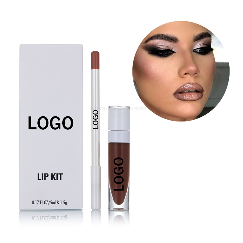 Quick Drying Long Lasting Multi - Shades Lip Liner&Lip Gloss Variety Pack Lip Kit
