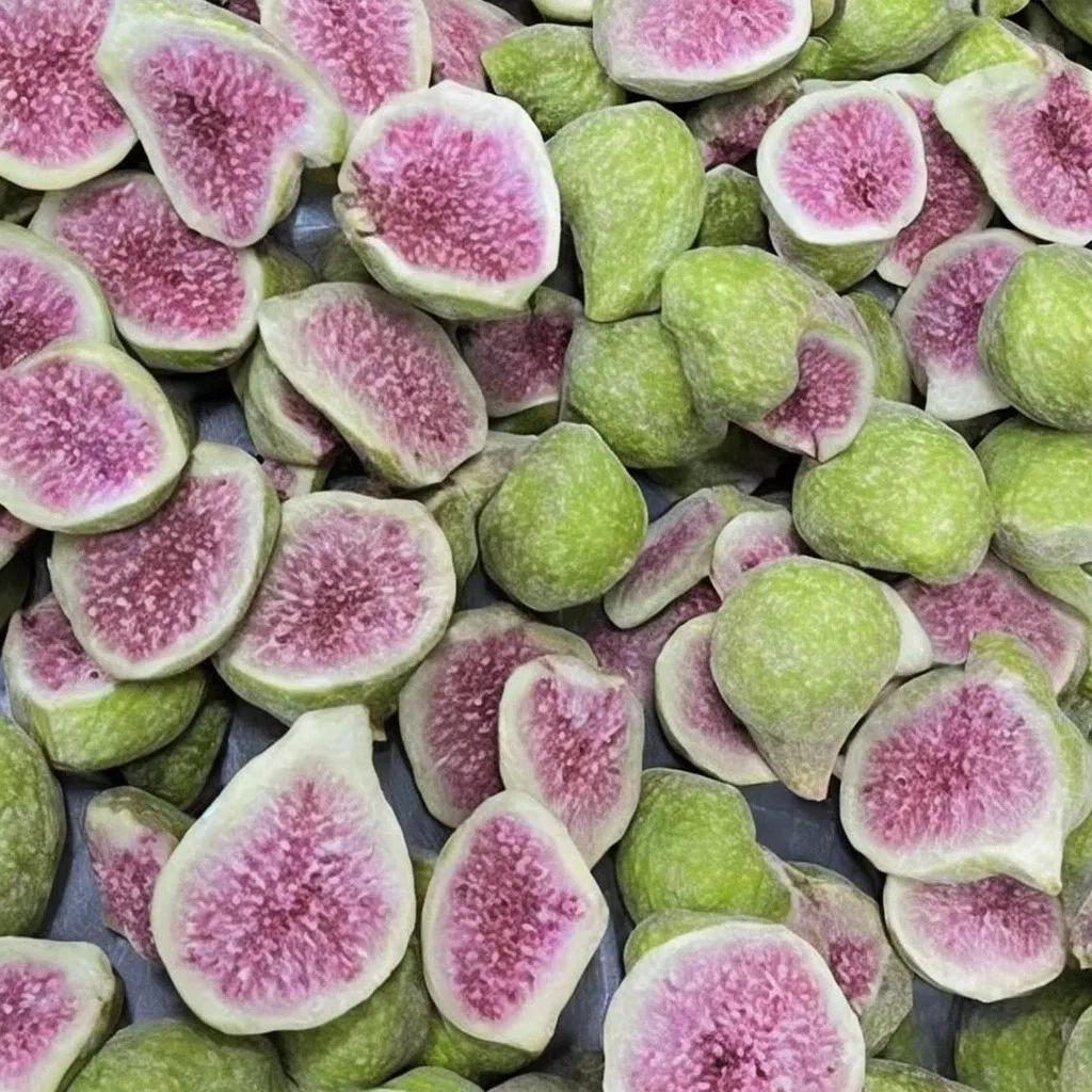 Manufacturers Bulk Wholesale Freeze Dried Figs Snacks Raw Materials Baking Cut Half Dried Fruit Fig Freeze Dried Fruit
