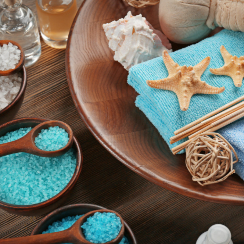 Private Label Mineral Salt Bath Foot Hotel Products Herbal Bath Salt with Bubbles