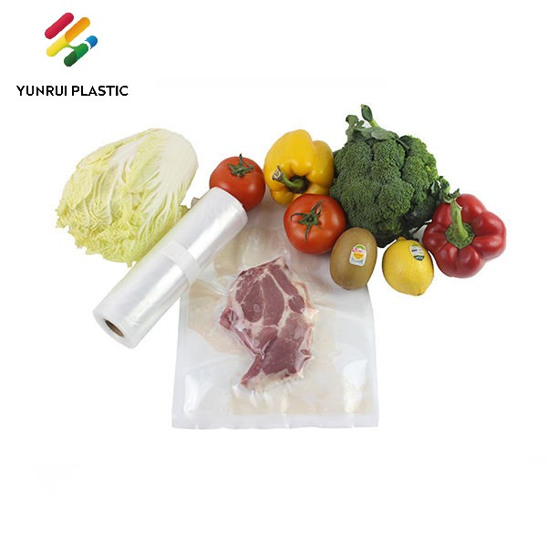 Wholesale Sausage Vacuum Composite Compress Transparent Sauce Nylon PA LDPE Sealer Frozen Food Bag for Vegetables