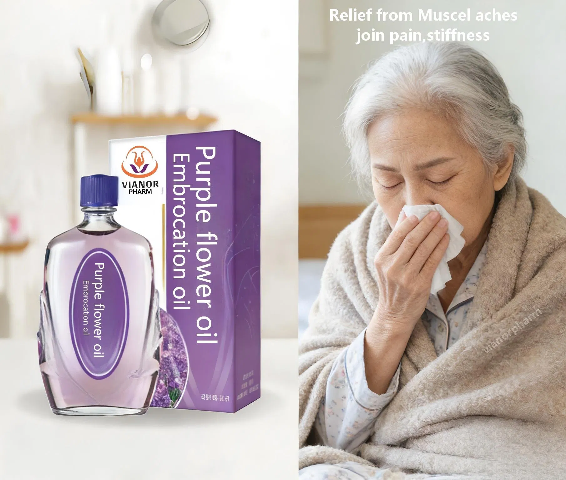 Peppermint Oil Embrocation Oil Fresh French Relief