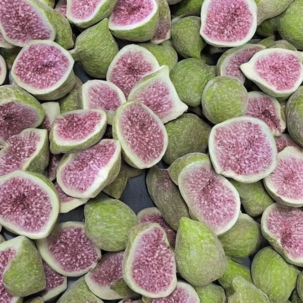 Manufacturers Bulk Wholesale Freeze Dried Figs Snacks Raw Materials Baking Cut Half Dried Fruit Fig Freeze Dried Fruit