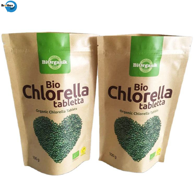 Gravure Printing Herbal Bath Packaging Four Side Seal Gusset Bag