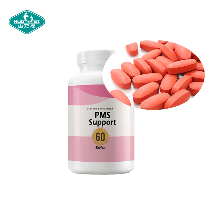 Pms Pcos Support Herbal Quercetin Resveratrol Tablets for Women Hormone Balance