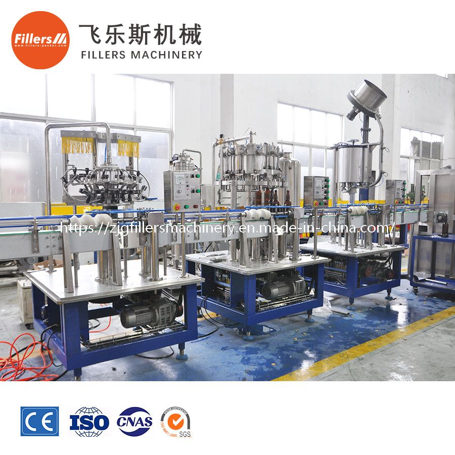 Automatic Sparkling Herbal Whiskey Tincture Water Wine Oil Juice Liquid Filling Machine