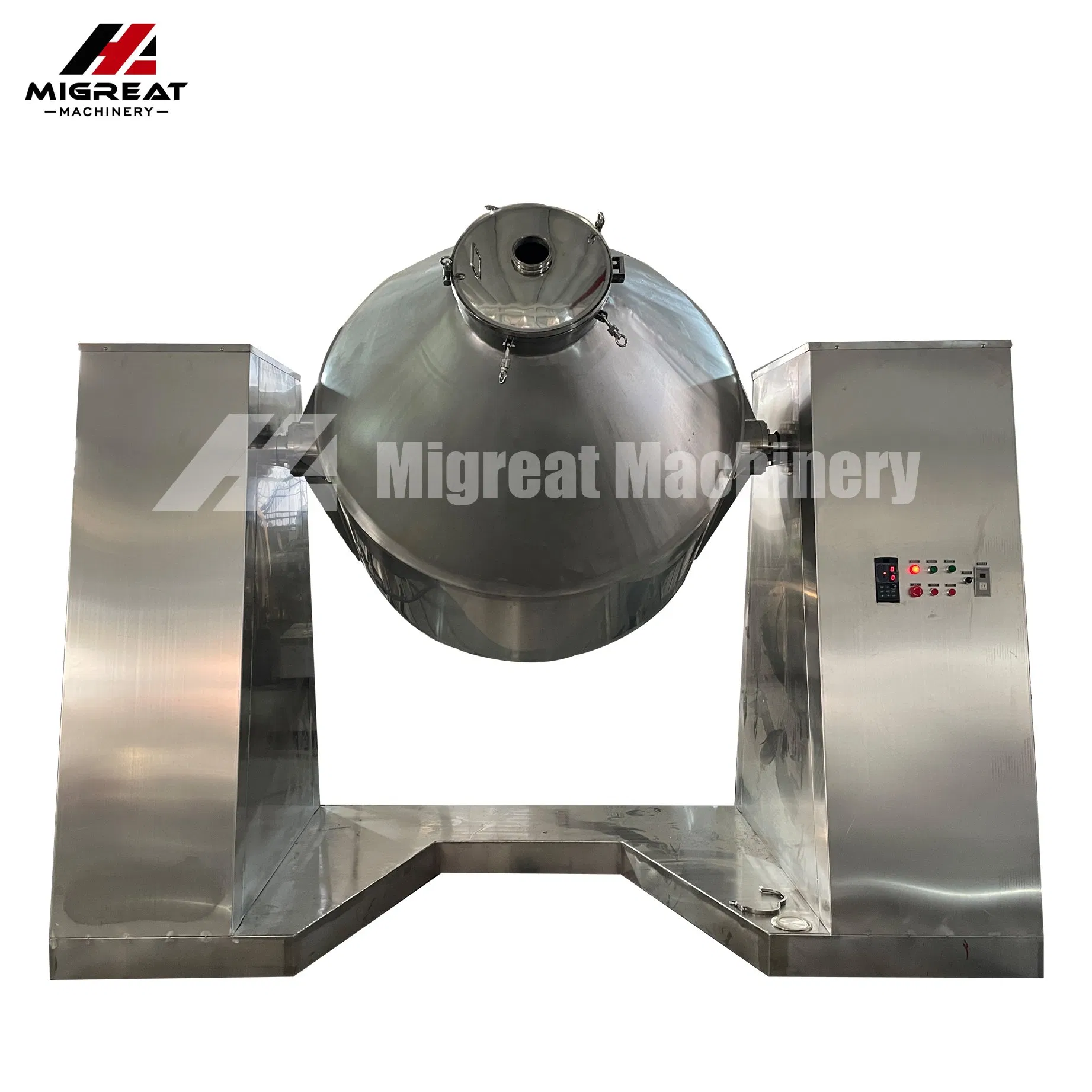 Pharmaceutical Dry Powder Mixing Machine Double Cone Mixer for Herbal Blending