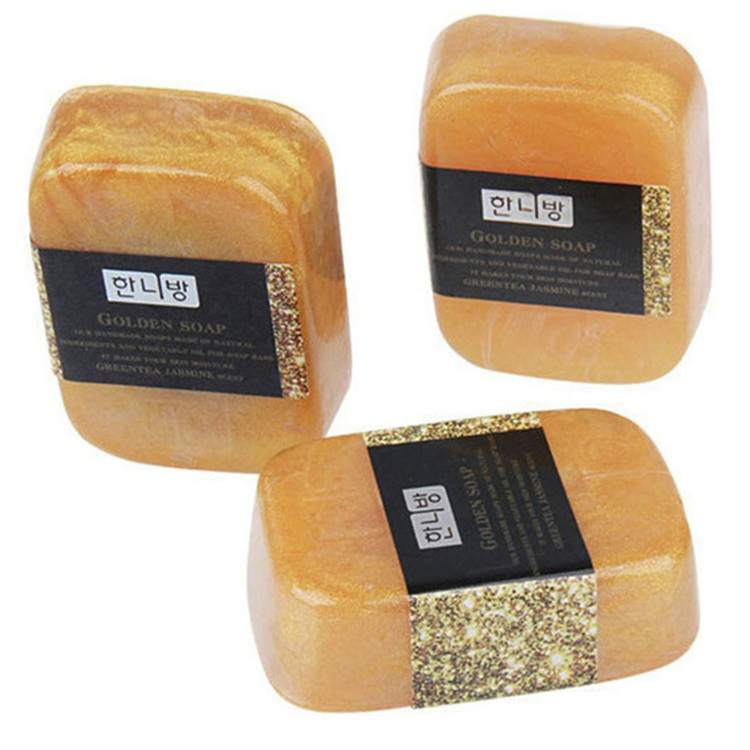 Wholesale Natural Vegan Glycerin Base Herbal Bath Gold Face Toilet Soap
