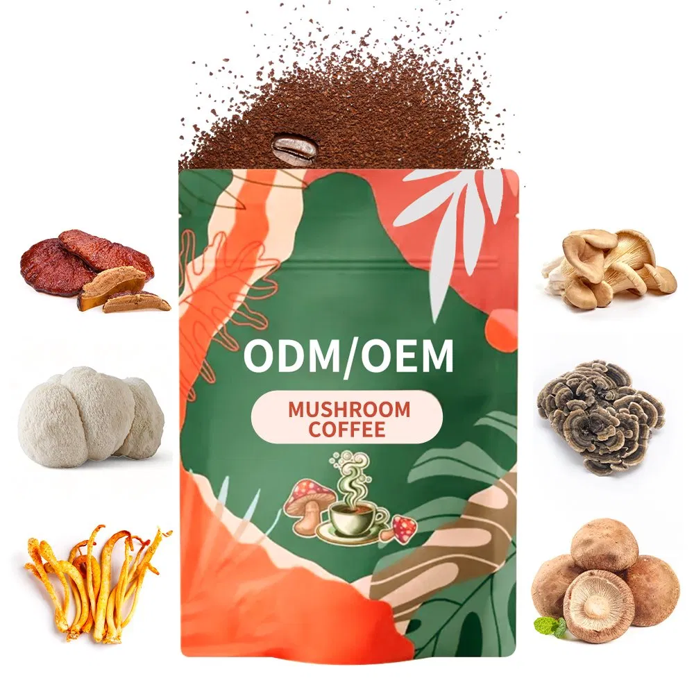 Organic Mushroom Blend Coffee Latte Mix Fungi Brew for Immune System Support