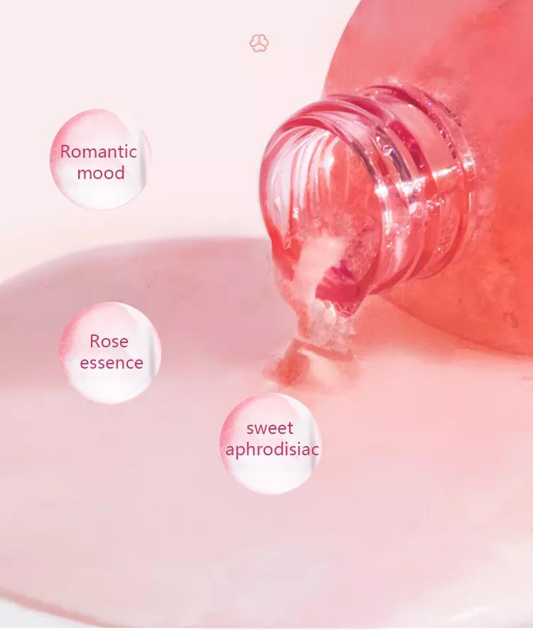 OEM Factory Ekber Natural Plants Vegan Pure Rose Oil Body Wash Herbal Shower Gel for Body Deep Cleansing Bath Shower Wash