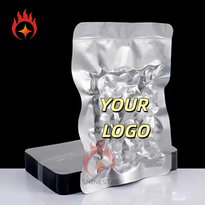 Three Side Sealing Cold Compress Paste Pure Aluminum Foil Vacuum Mask Bag