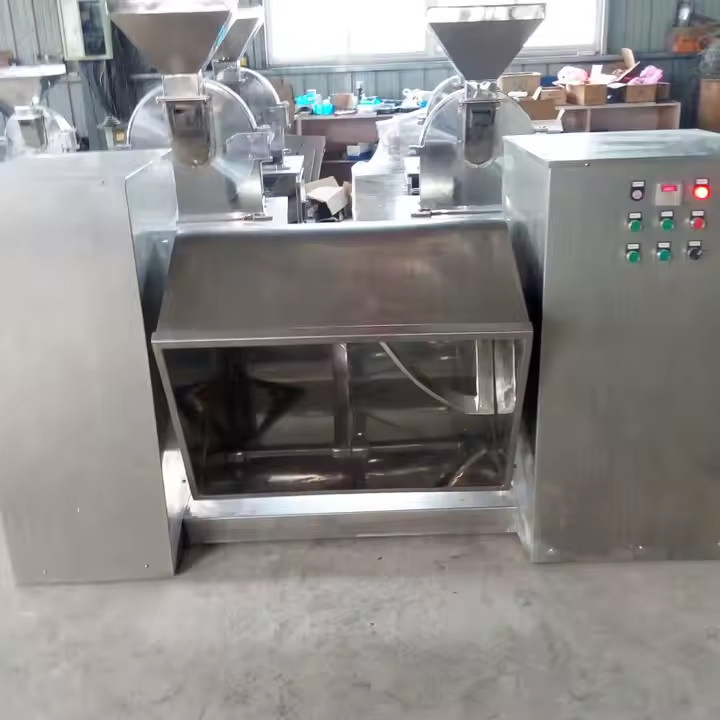 Stainless Steel Ribbon Blender for Dry Powder, Flour, and Herbal Granules Mixing