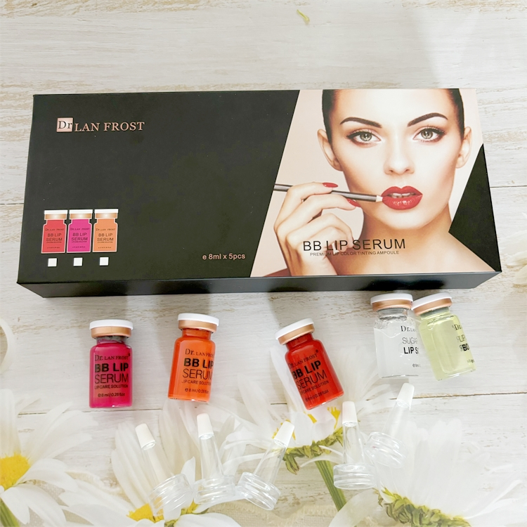 Hot Sale Romantic Red Orange Colour Lip Semi-Permanent Bb Lips Tint Meso Serum Kit / Bb Lips Glow for Semi Permanent Makeup