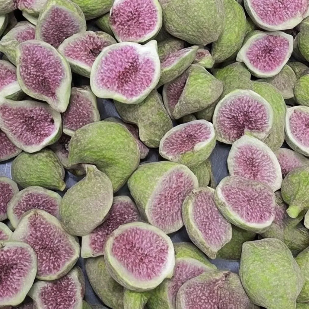 Manufacturers Bulk Wholesale Freeze Dried Figs Snacks Raw Materials Baking Cut Half Dried Fruit Fig Freeze Dried Fruit