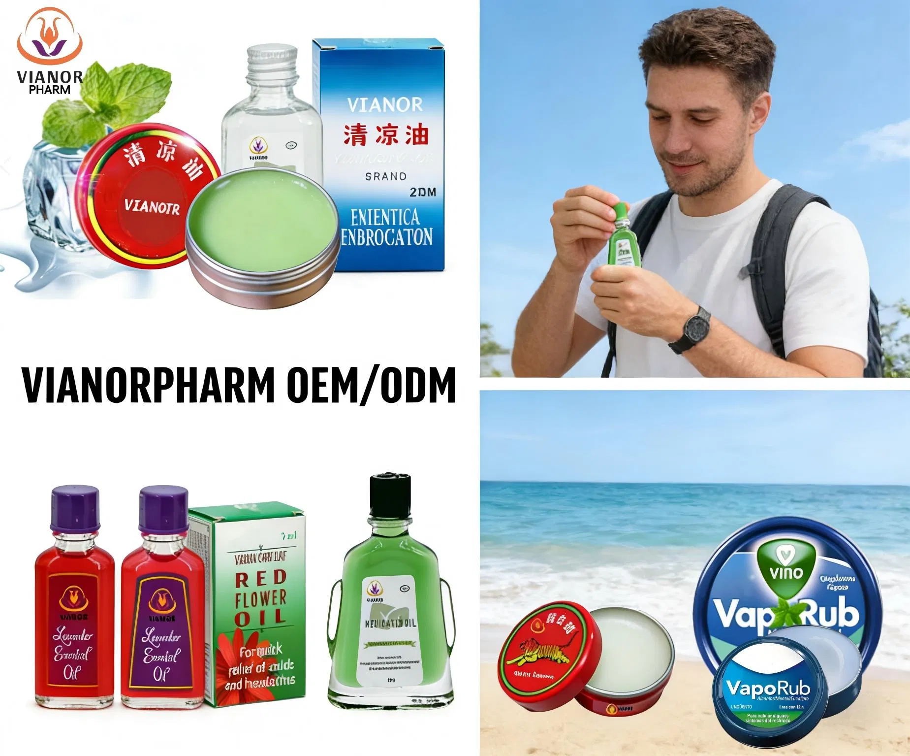 Medicated Oil External Analgesic Refresh-Peppermint Clove Chinese Herbal