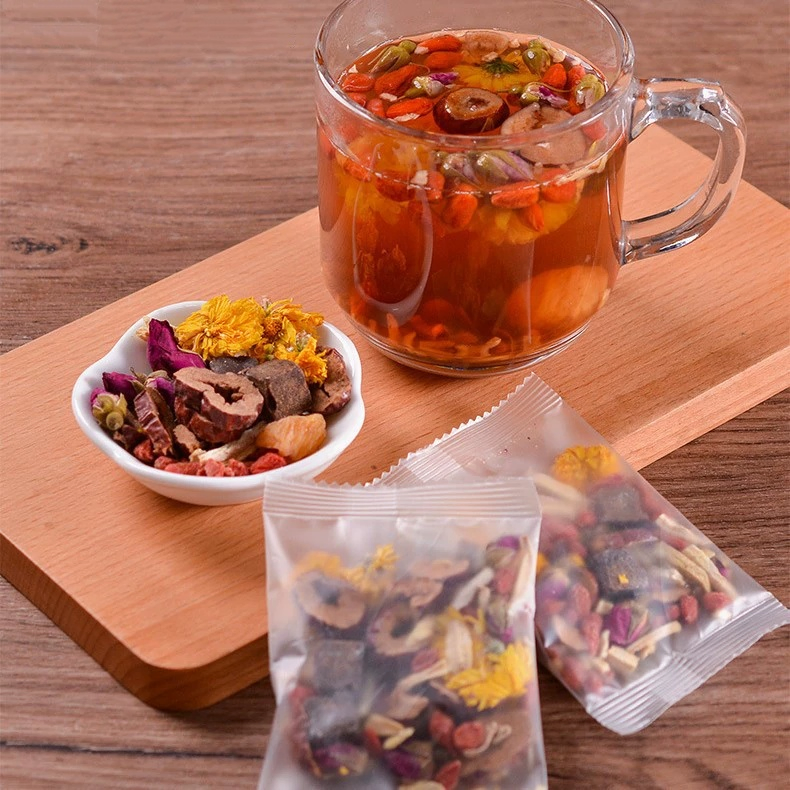 Herbal Blend Tea with Brown Sugar Ginger Jujube Longan Red Date Goji