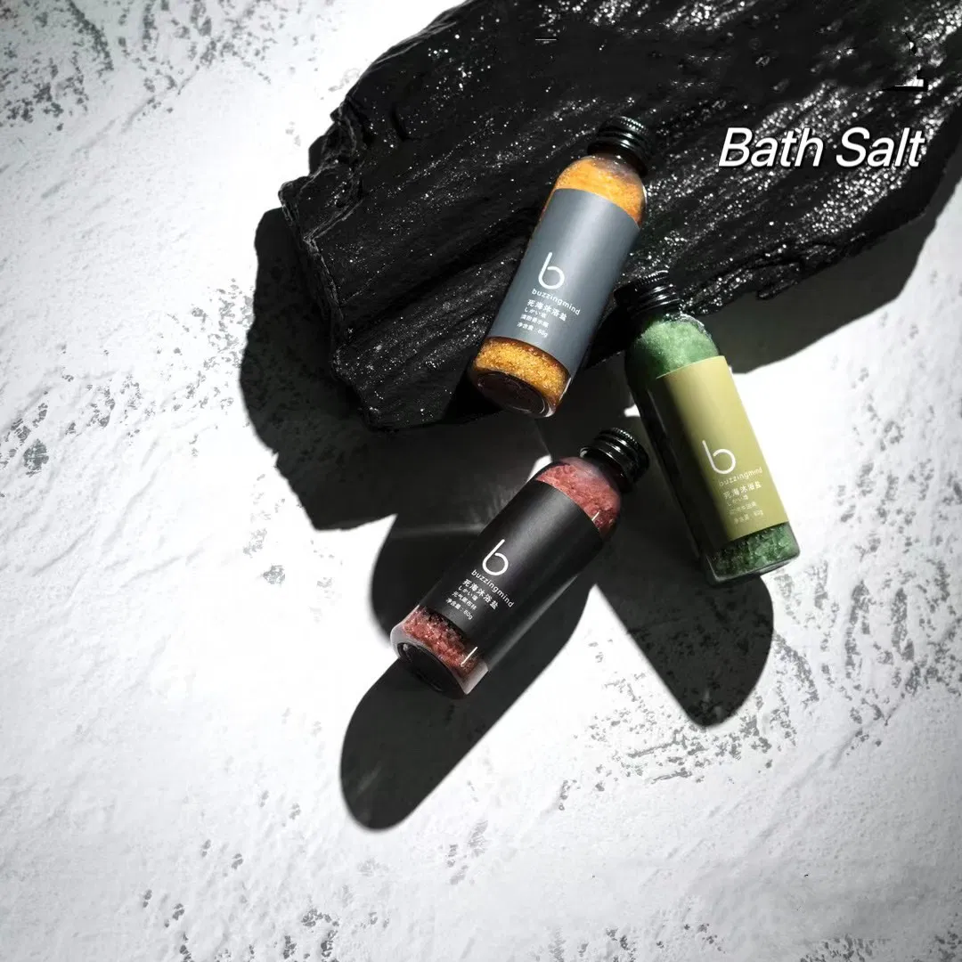 Private Label Mineral Salt Bath Foot Hotel Products Herbal Bath Salt with Bubbles