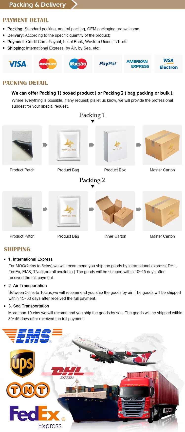 Shipping details