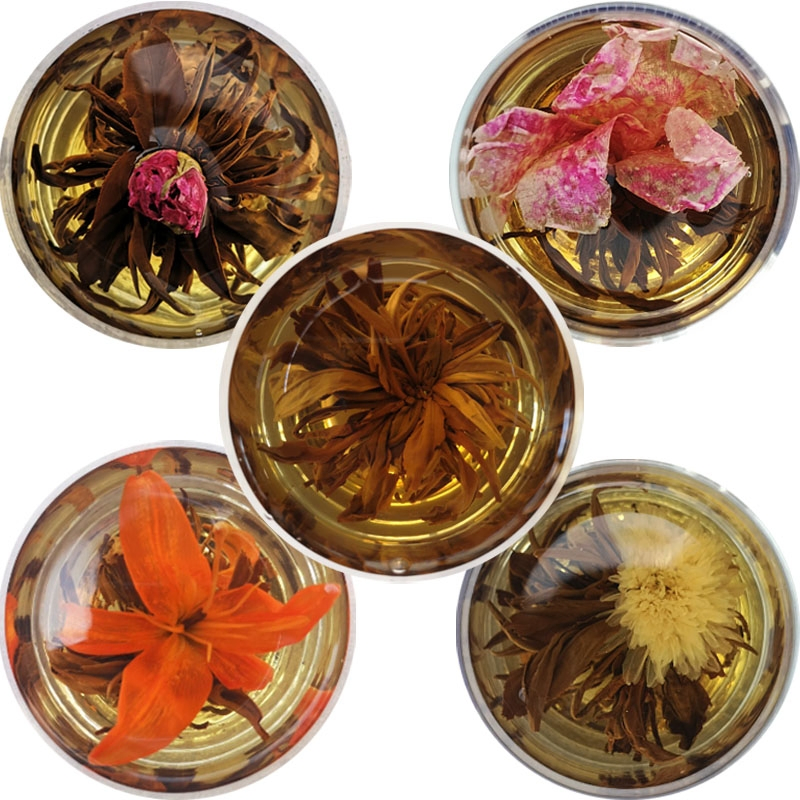 8g Handmade Blooming Herbal Flower Combined Yunnan Dianhong Black Tea Ball