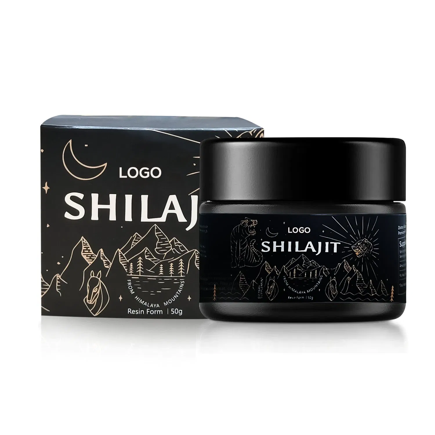 50g Pure Himalayan Organic Shilajit Resin Rich Trace Minerals Dietary Supplement