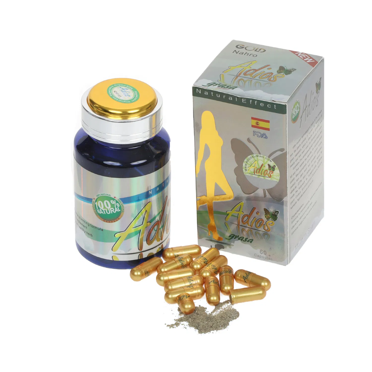 Natural Herbal Green Baschl Soft Capsule for Weight Loss Pill