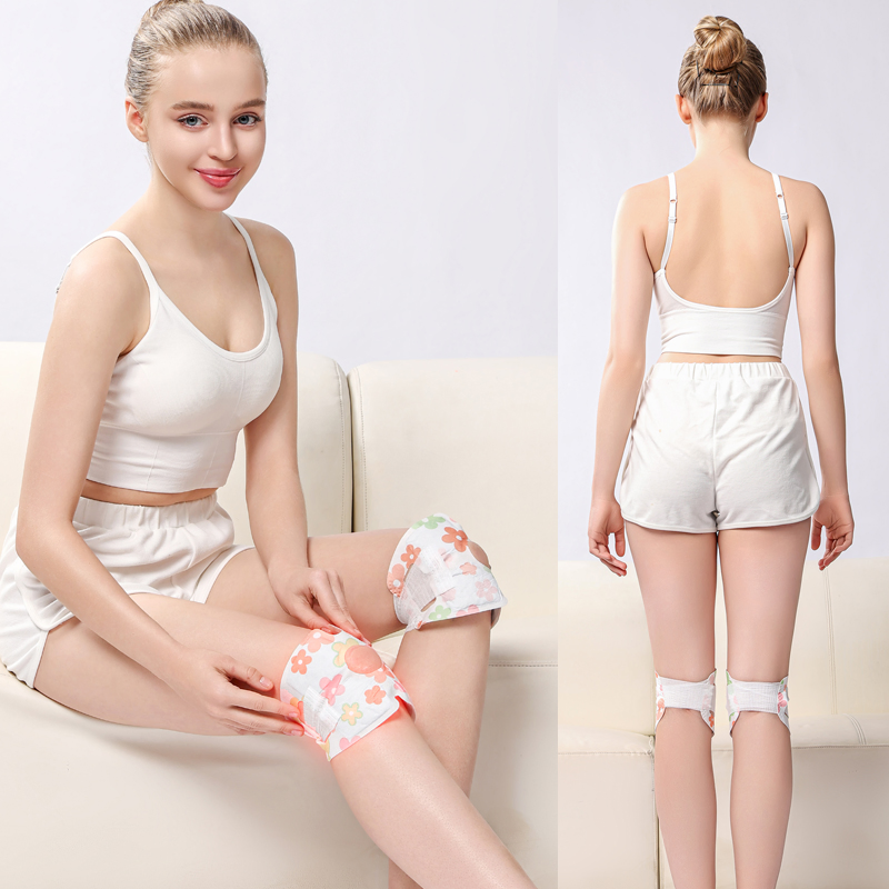 Herbal Mugwort Knee Patch Self-Heating Bandage Wrap Glue-Free Safe