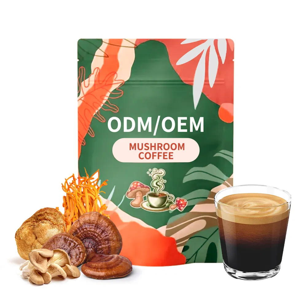 Organic Mushroom Blend Coffee Latte Mix Fungi Brew for Immune System Support
