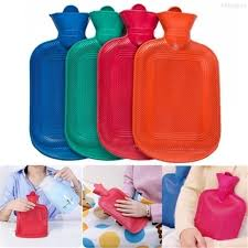 Hot Water Bottle Reusable Rubber Warm Hot-Water Bag Compress with Fur Cloth Cover