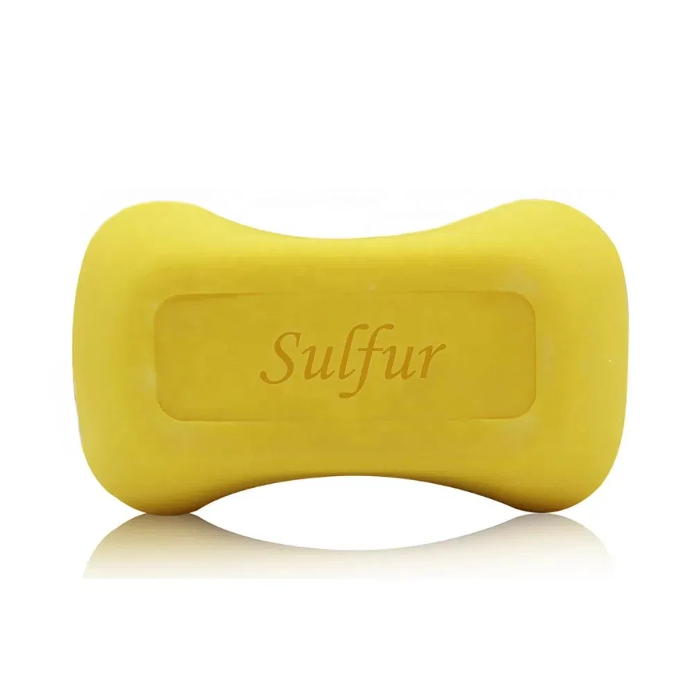 Customized White Anti-Microbial Deodorant Bath Private Label Organic Herbal Acne Body Sulfur Soap Bar