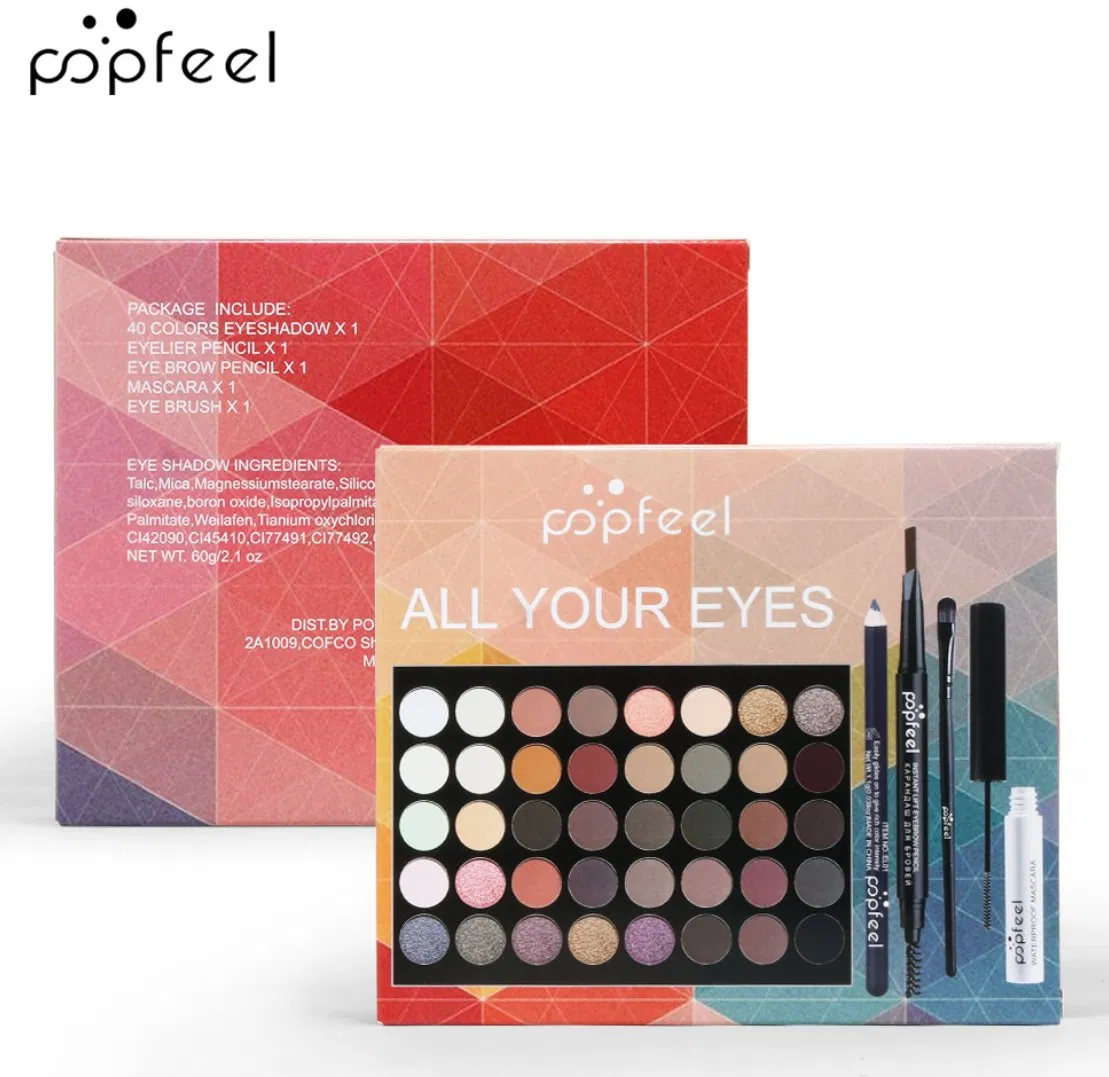 Online Wholesale Makeup Kit for Girls Eyeshadow and Brow Kit Nude Pigment Eyeshadow Palette with Brushes Cosmetic Set Mascara Eyebrow Pencil Eyeliner Makeup Kit