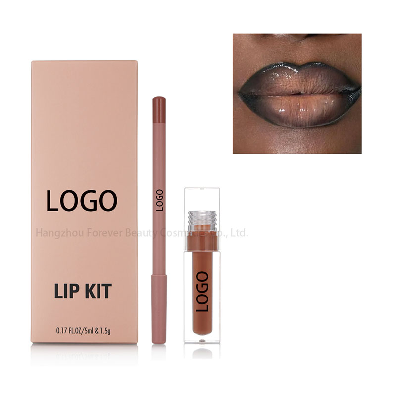 Quick Drying Long Lasting Multi - Shades Lip Liner&Lip Gloss Variety Pack Lip Kit