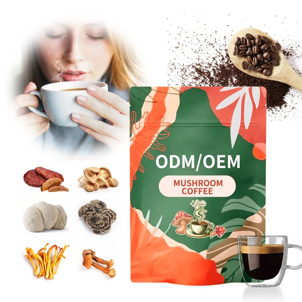 Organic Mushroom Blend Coffee Latte Mix Fungi Brew for Immune System Support