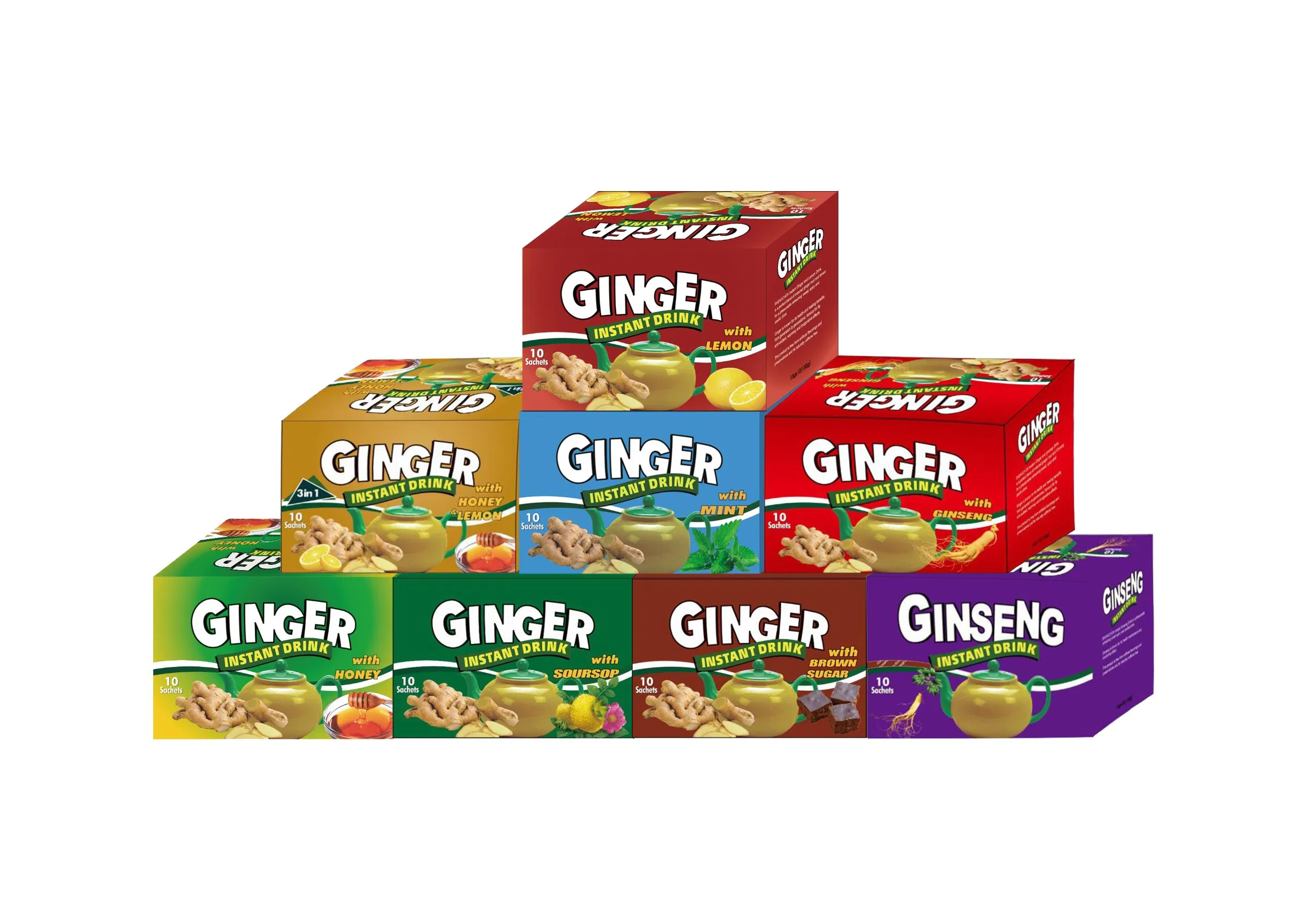 Instant Honeyed Ginger Herbal Drink Mix for Wellness