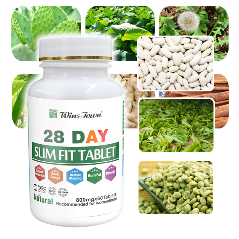28-Day Slim Fit Herbal Tea Tablets for Weight Loss