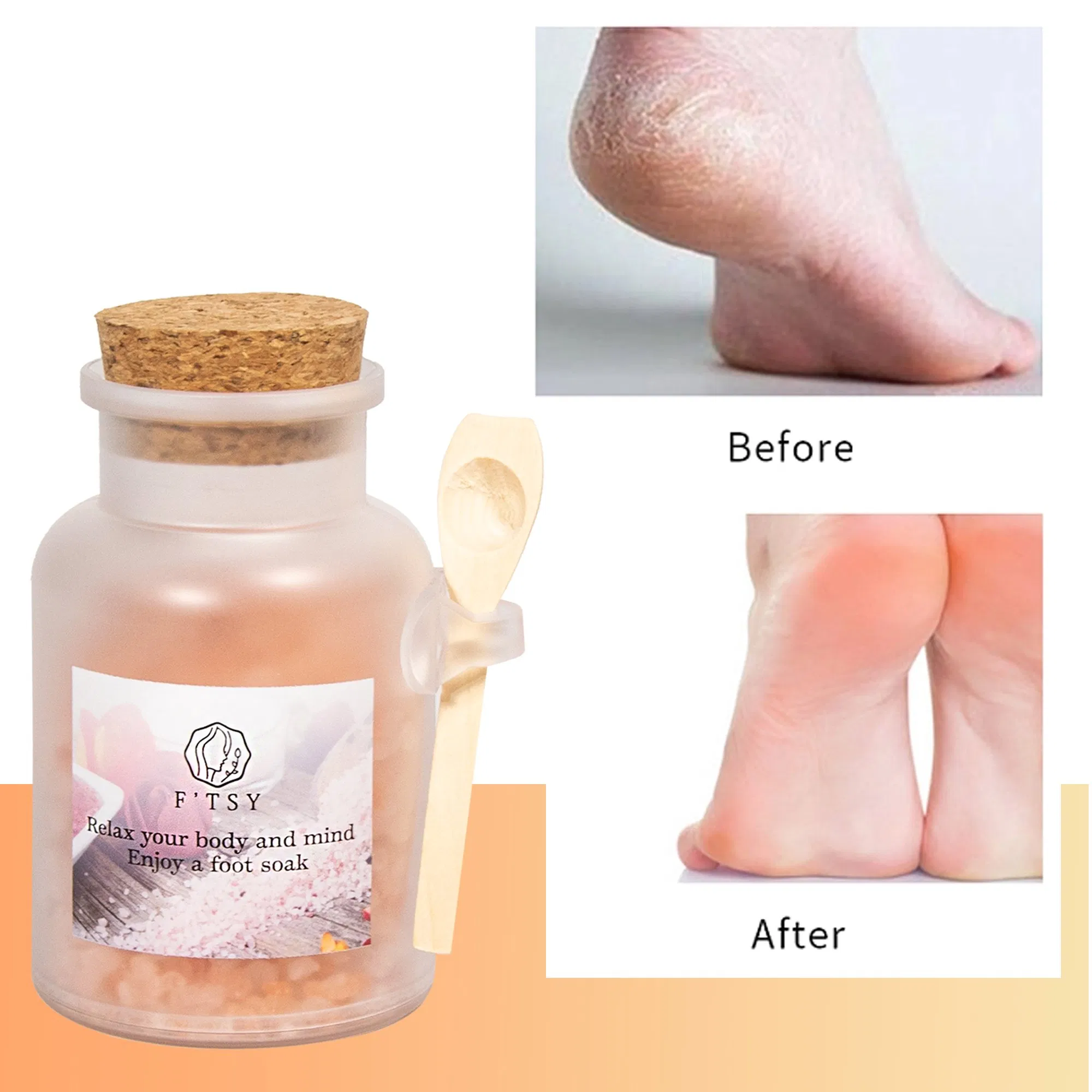 Factory Directly Herbal Salt Foot Soak with Petals Epsom Salt Bath Salt Foot Care Private Label