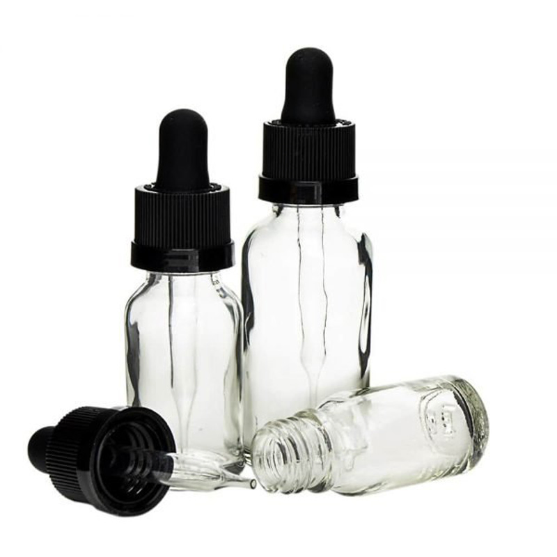 Glass Herb Oil for Anxiety Medicine Tincture Bottle with Dropper
