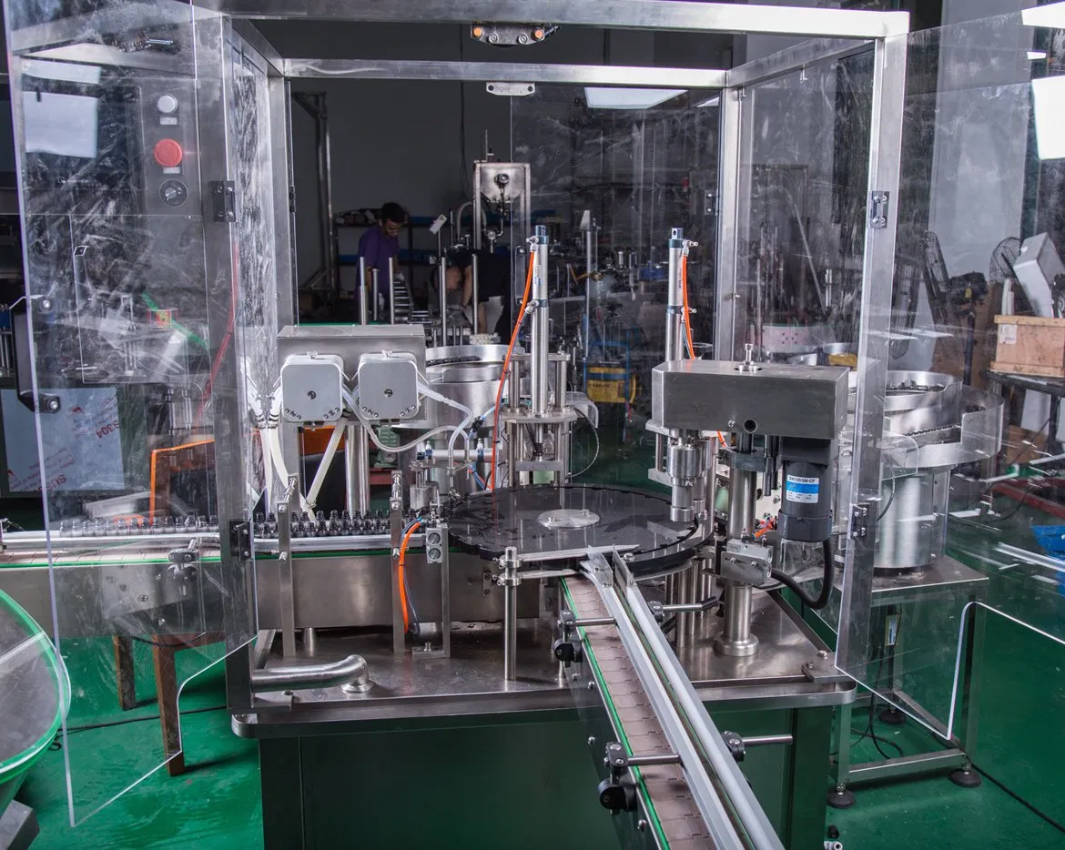 Full Automatic Essential Oil E-Liquid Herbal Tincture Filling Machine Dropper Bottle Filling Capping Machine