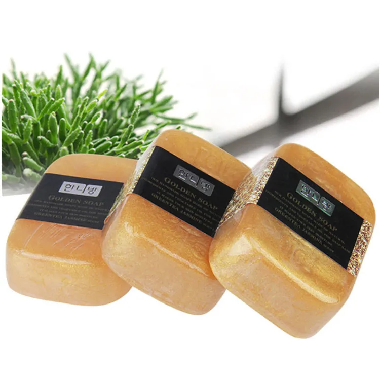 Wholesale Natural Vegan Glycerin Base Herbal Bath Gold Face Toilet Soap