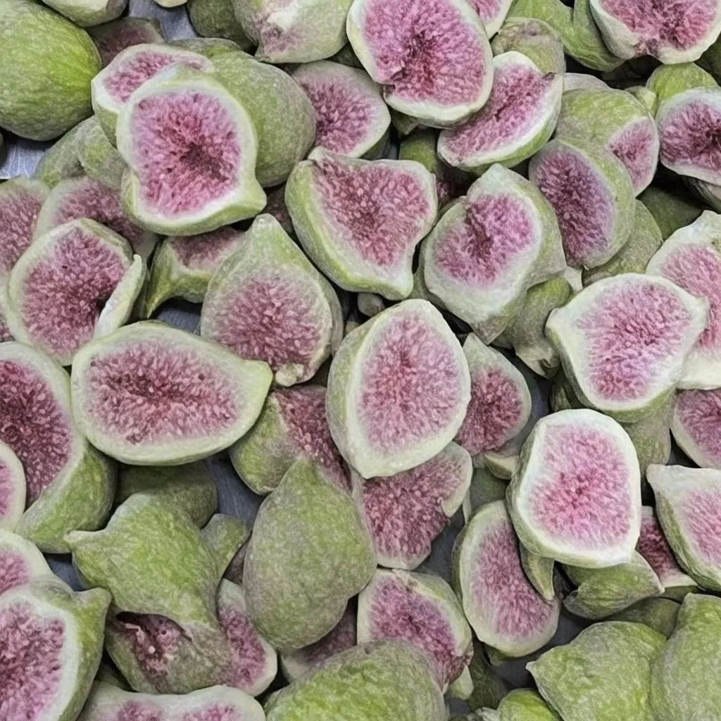 Manufacturers Bulk Wholesale Freeze Dried Figs Snacks Raw Materials Baking Cut Half Dried Fruit Fig Freeze Dried Fruit