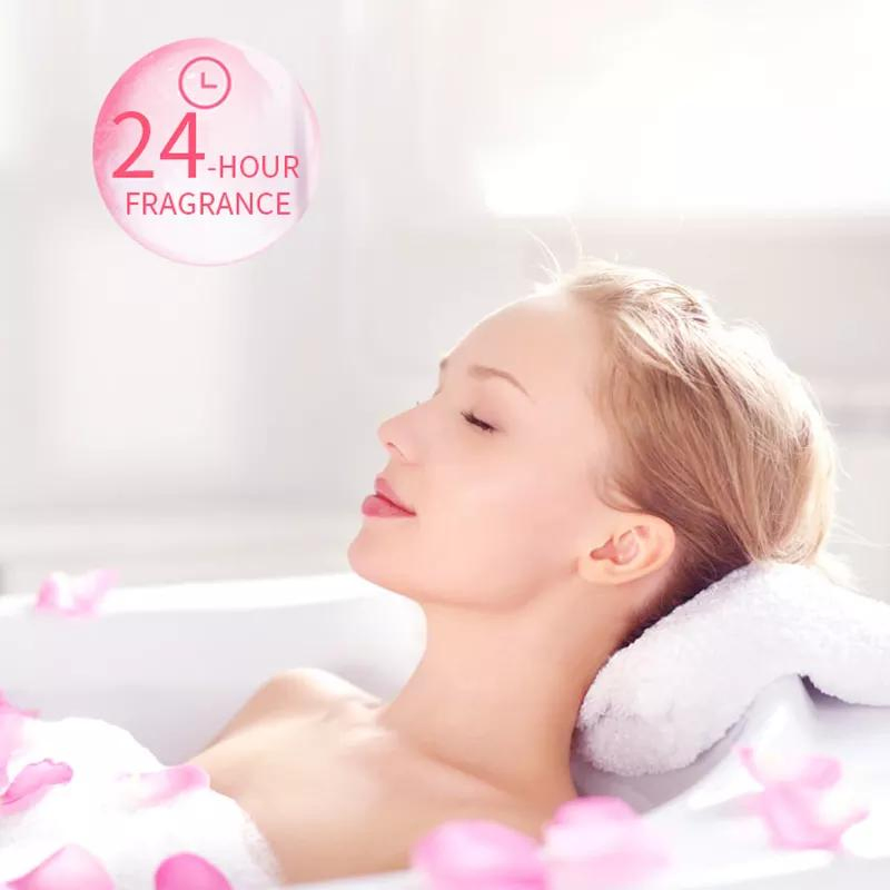 OEM Factory Ekber Natural Plants Vegan Pure Rose Oil Body Wash Herbal Shower Gel for Body Deep Cleansing Bath Shower Wash