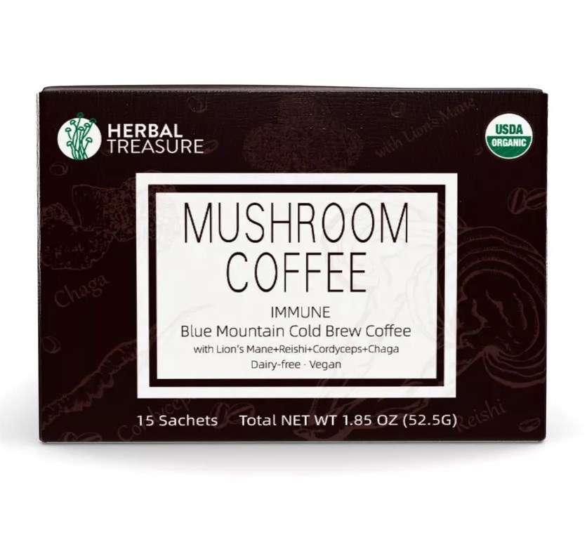 Mushroom Infused Beverages Mushroom Coffee Blend Monk Fruit Stevia Blend